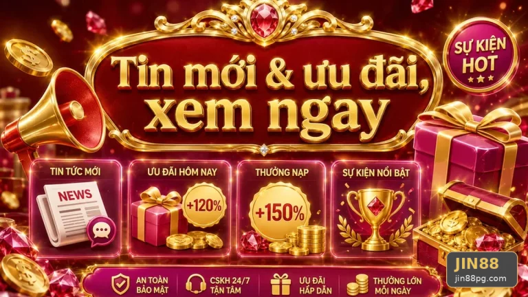 Hướng Dẫn JIN88 Tại jin88pg.com: Giải Thích Biểu Tượng, Tính Năng Và Quy Trình Nhận Ưu Đãi Khuyến Mãi Toàn Diện