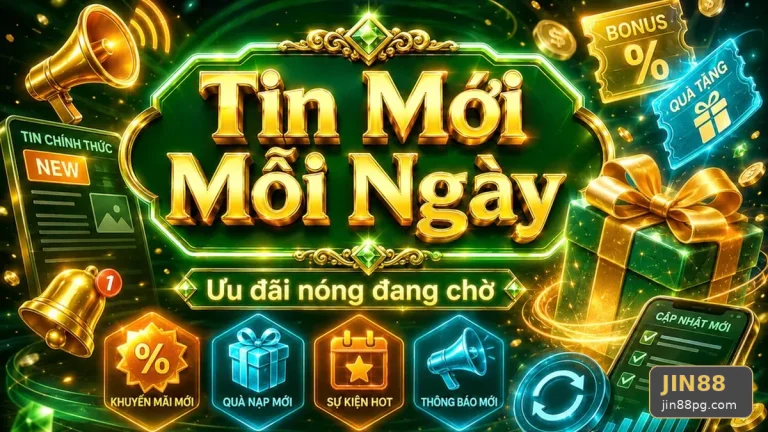 Hướng Dẫn Người Mới Kiểm Tra Giao Diện Tin Mới, Ưu Đãi Và Điều Kiện Khuyến Mãi JIN88: Trải Nghiệm Toàn Diện Tại jin88pg.com
